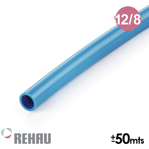Rehau Rollo de manguera Raupuran Azul PU 12/8 x 50 mts